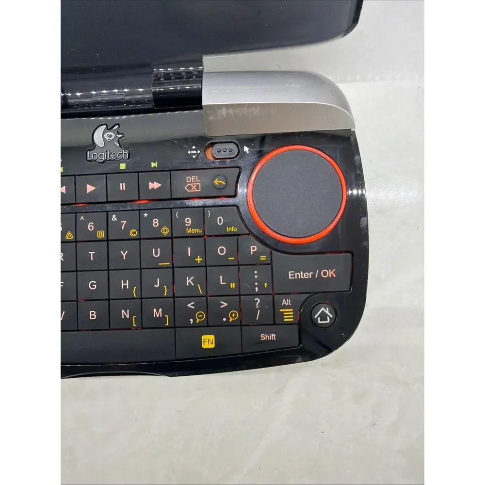 LOGITECH diNovo Mini Y-RBG93 Wireless Keyboard NO USB Dongle/Power Adapter Works